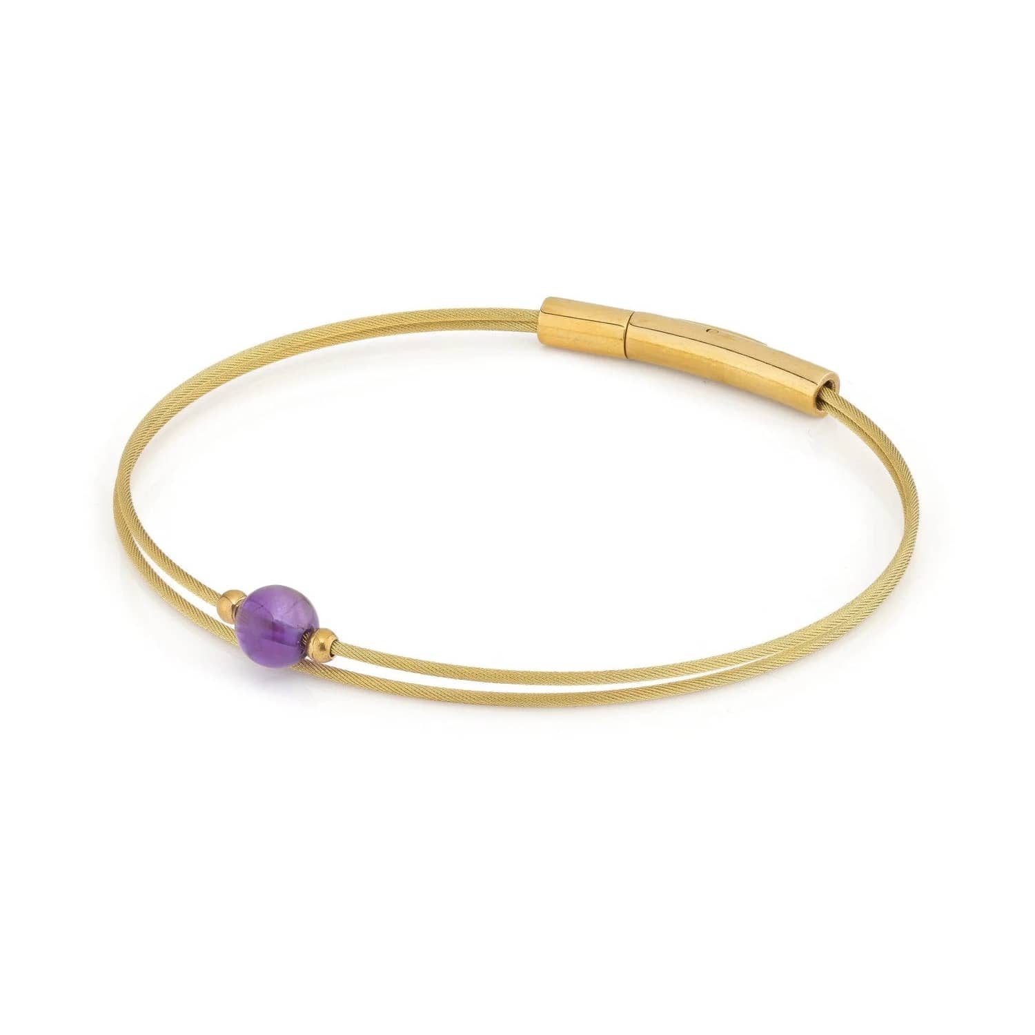 Thinking of You Amethyst gemstone bracelet gold-coloured | A712GG