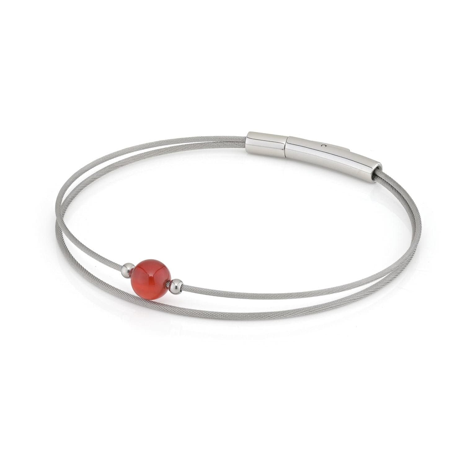 Thinking of You gemstone bracelet Carnelian silver-coloured | A717B