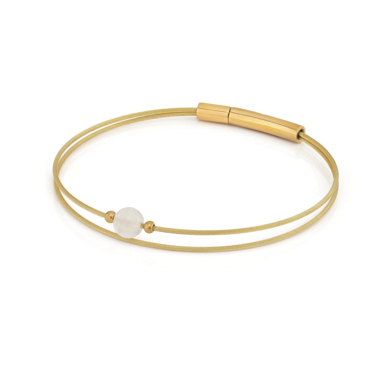 Thinking of You gemstone bracelet Moonstone gold-coloured | A715GG
