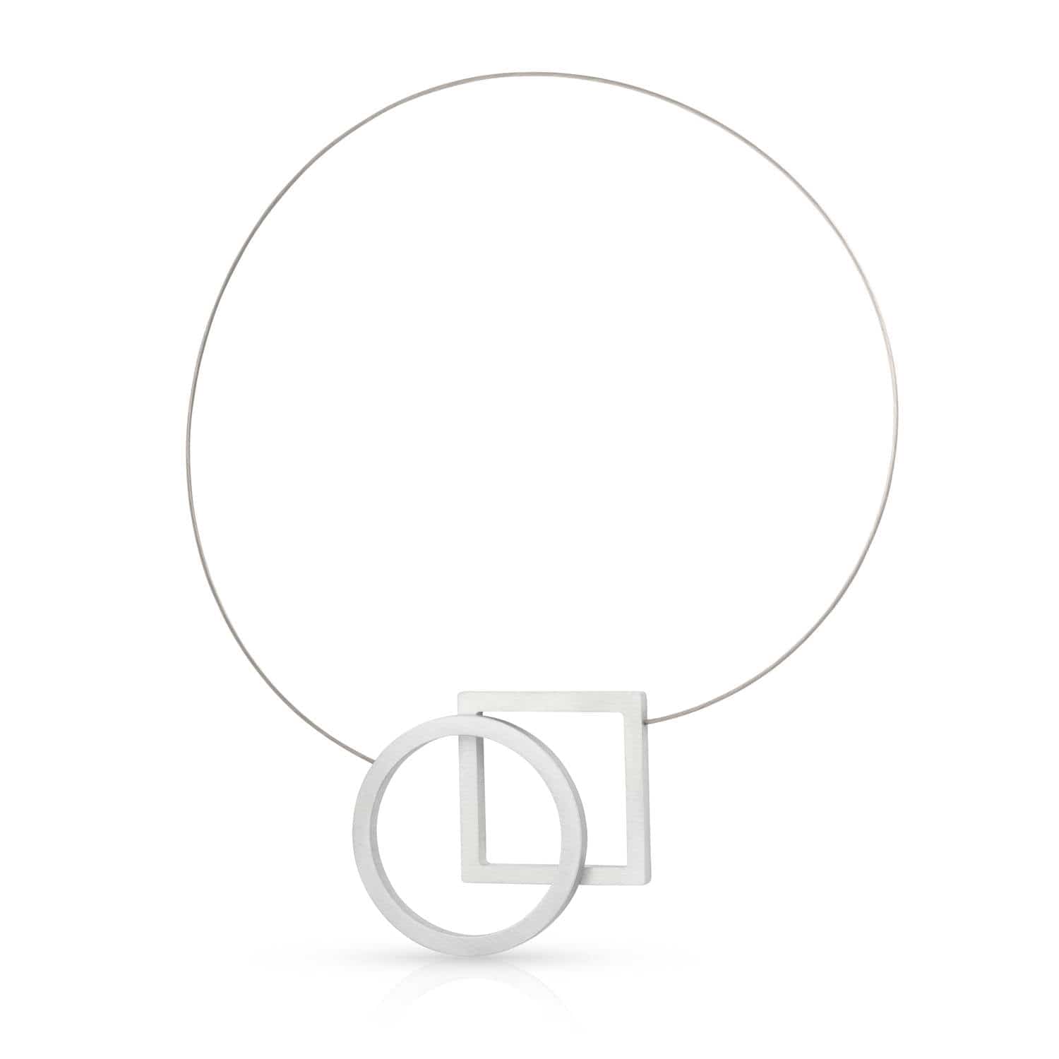 Necklace Circle and Square C241
