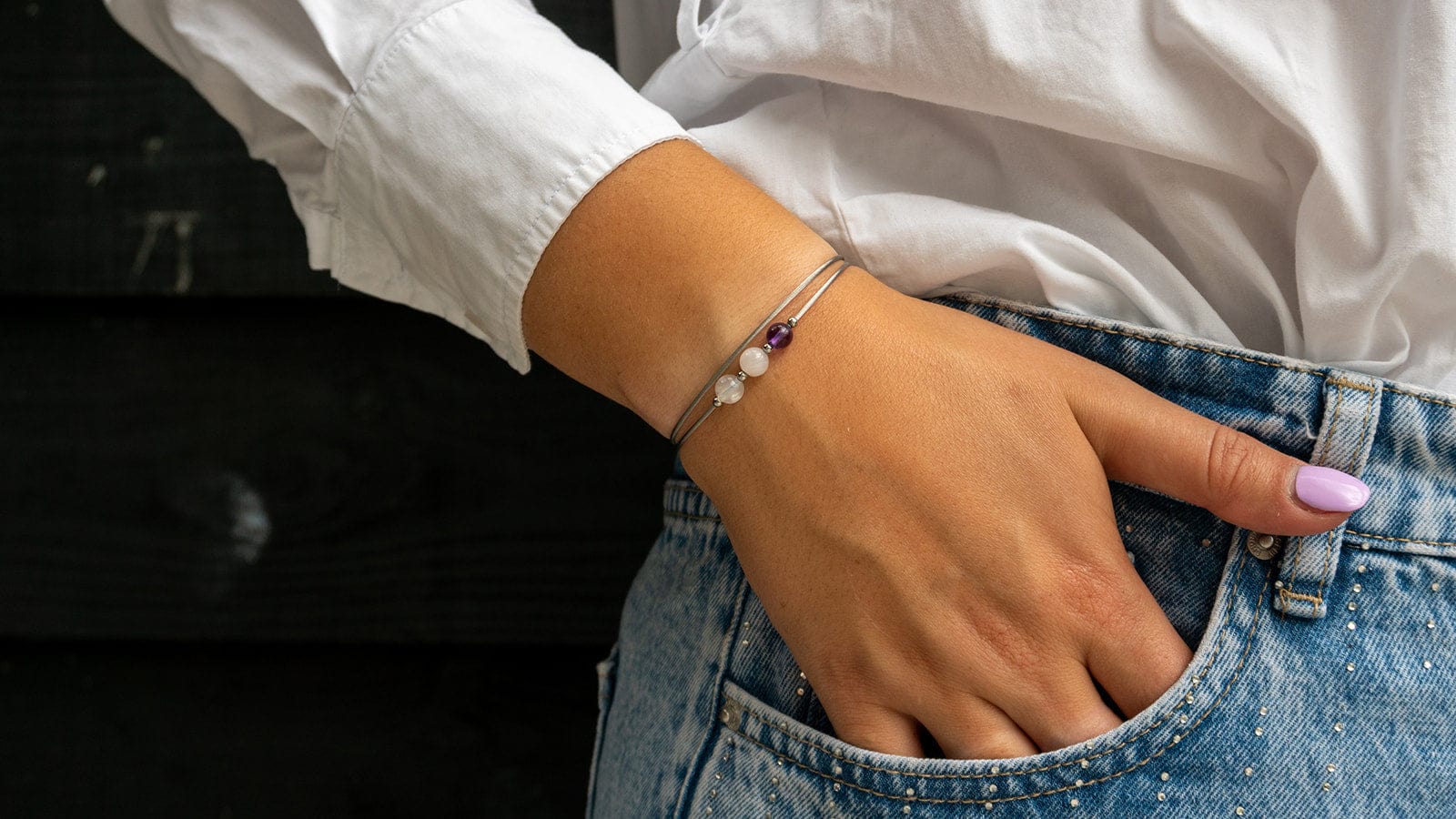 Mix and match Thinking of You gemstone bracelets | CLIC by Suzanne