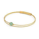 Thinking of You gemstone bracelet Aventurine gold-coloured | A713GG