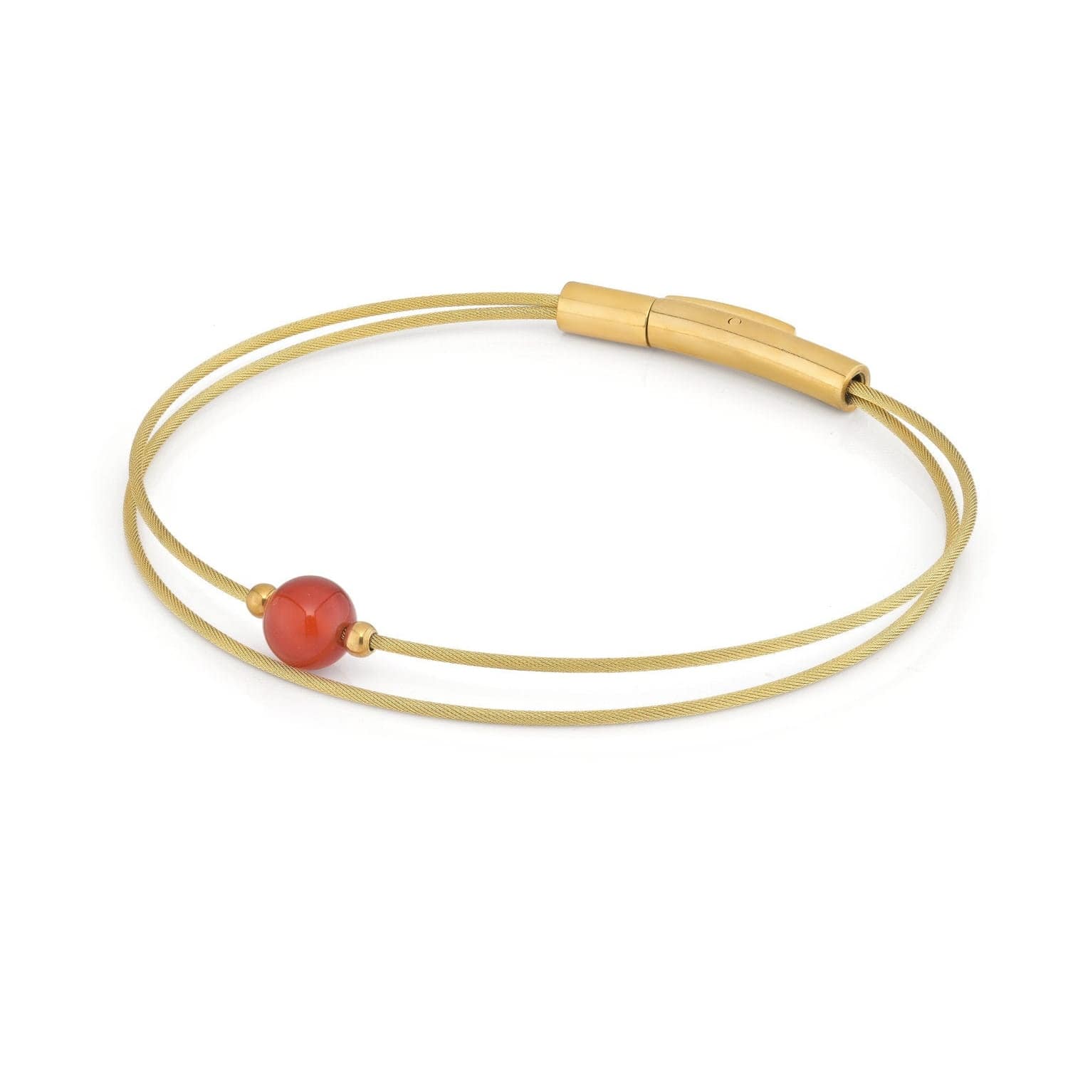 Thinking of You gemstone bracelet Carnelian gold-coloured | A717GG