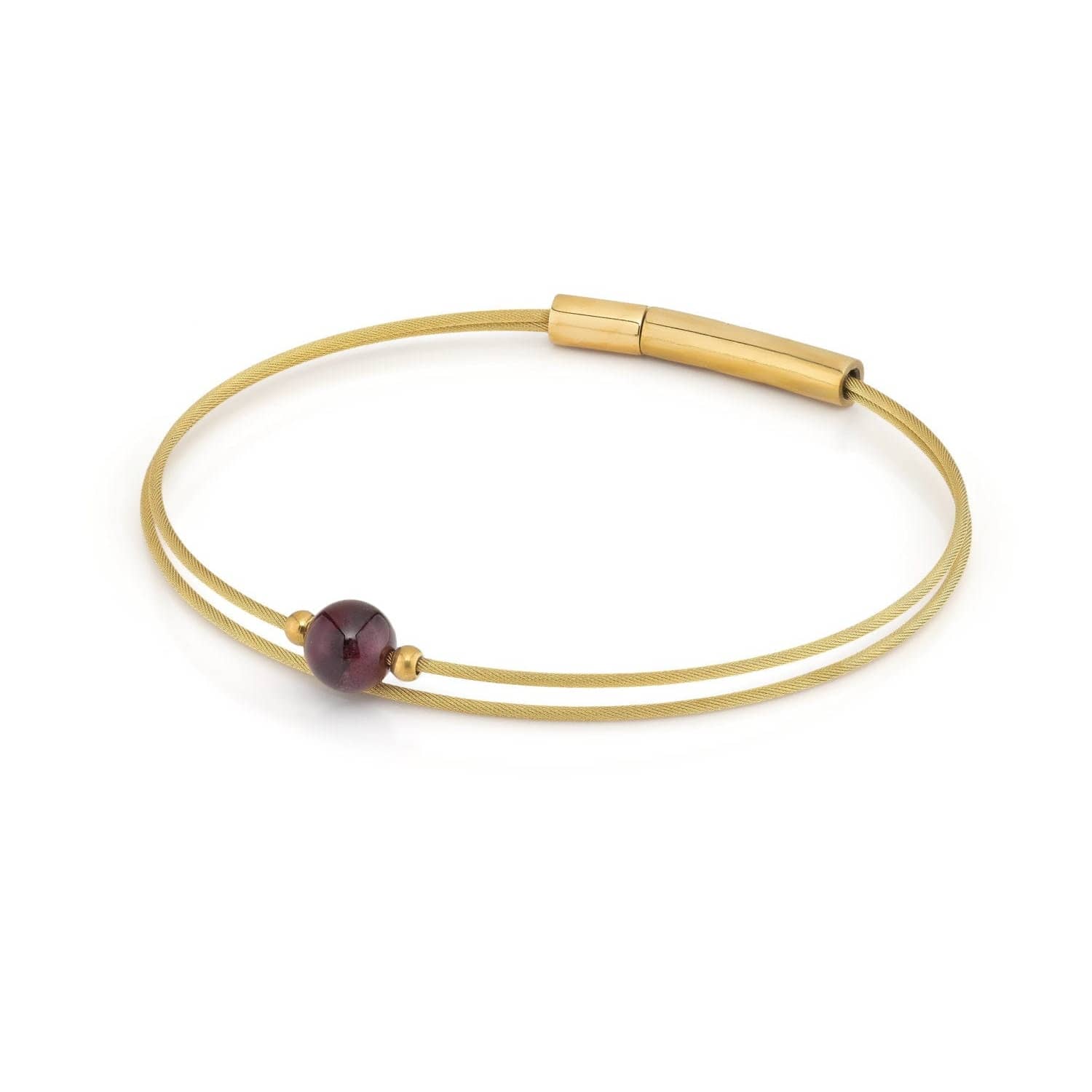 Thinking of You Gemstone Bracelet Garnet Gold-coloured | A718GG