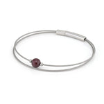 Thinking of You gemstone bracelet Garnet silver-coloured | A718B