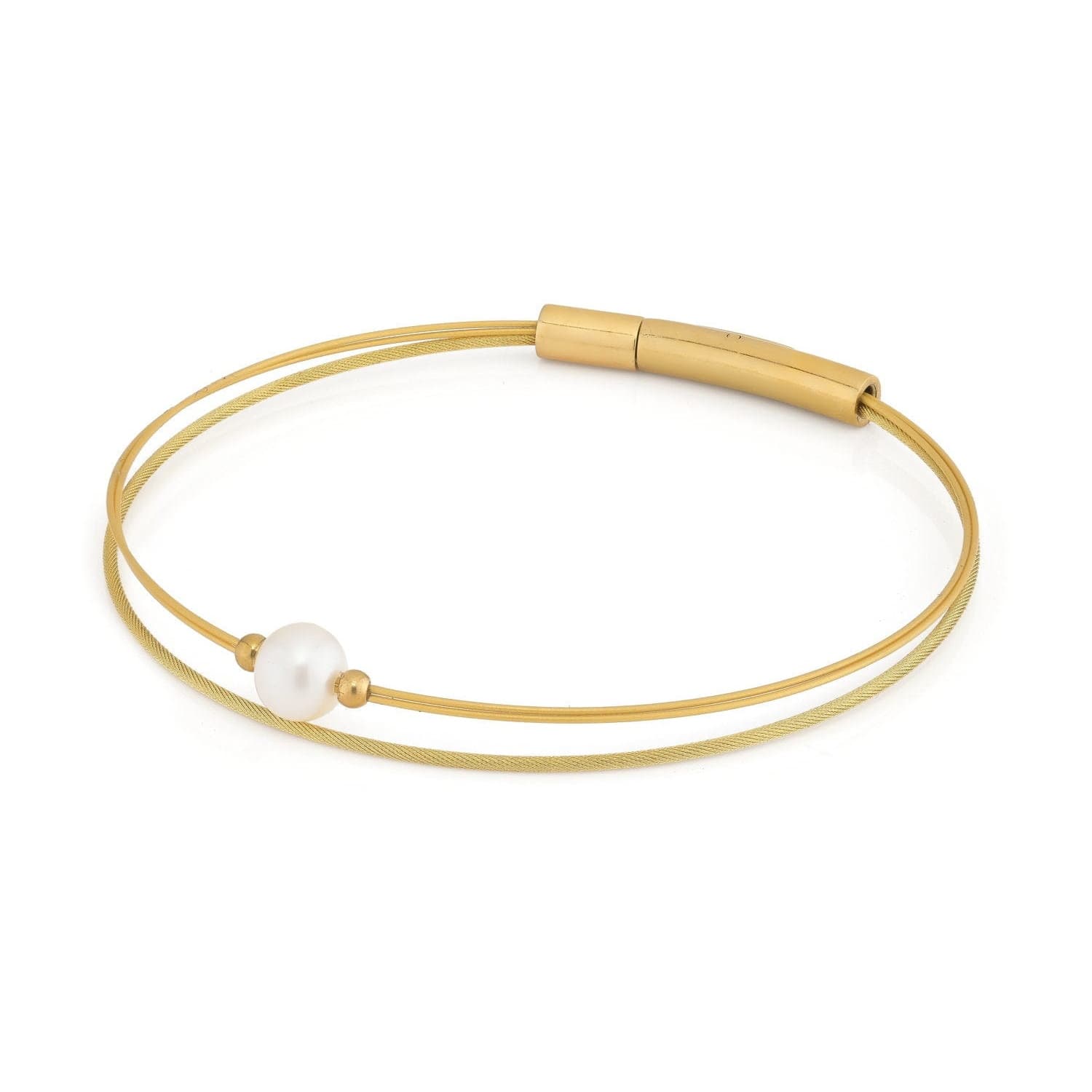 Thinking of You Gemstone Bracelet Pearl Gold-coloured | A720GG
