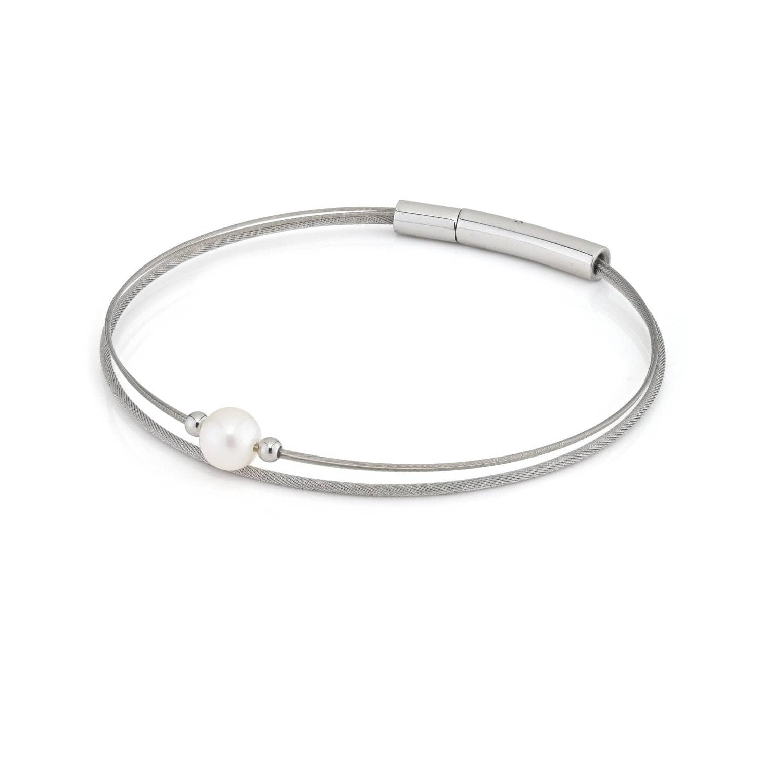Thinking of You gemstone bracelet Pearl silver-coloured | A720B