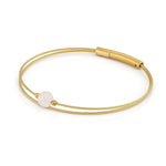 Thinking of You gemstone bracelet Rose Quartz gold-coloured | A711GG