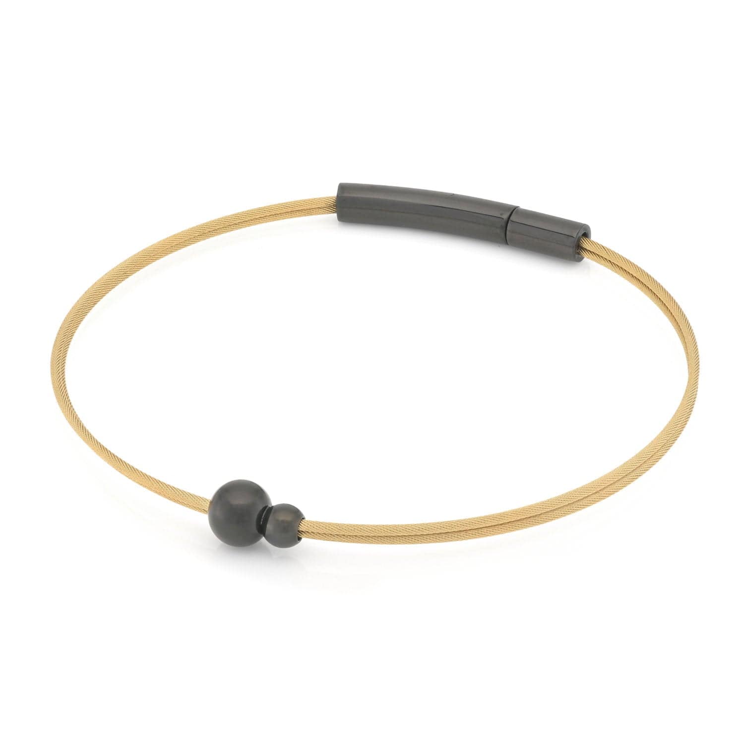Bracelet Gold and black Thinking of You A710GZ | CLIC by Suzanne