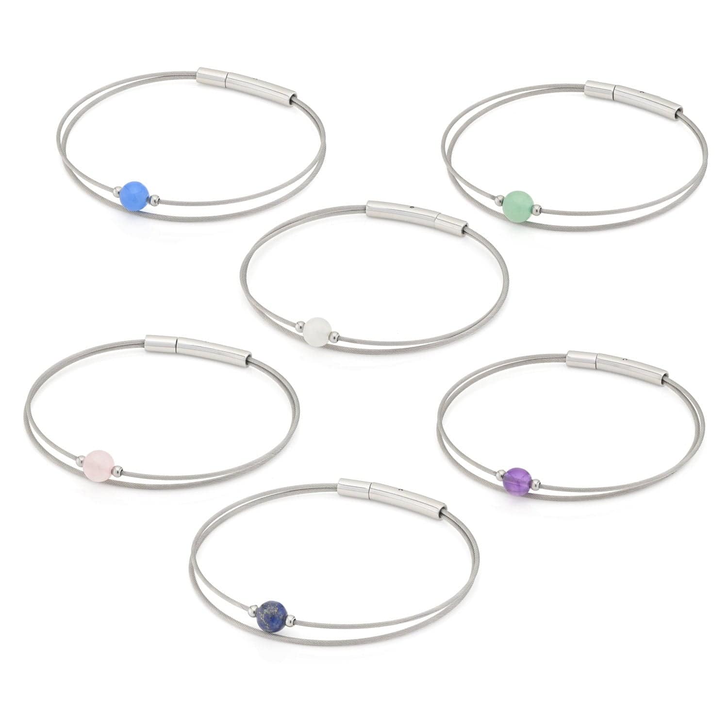 Thinking of You gemstone bracelets in various colours | CLIC by Suzanne