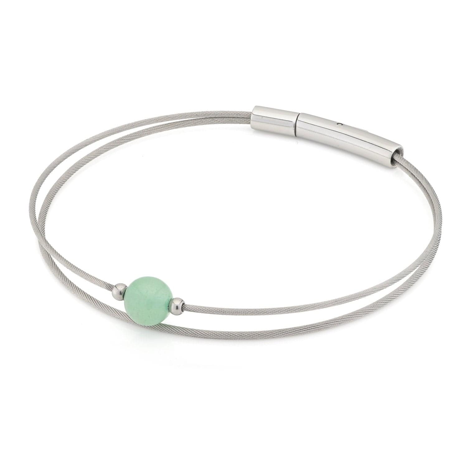 Bracelet Aventurine gemstone silver-tone Thinking of You A713B | CLIC by Suzanne